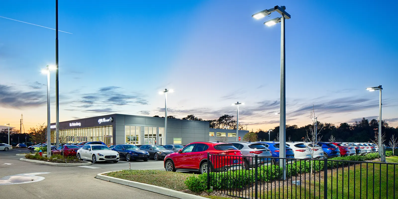 Maserati Auto Dealership after WLS work