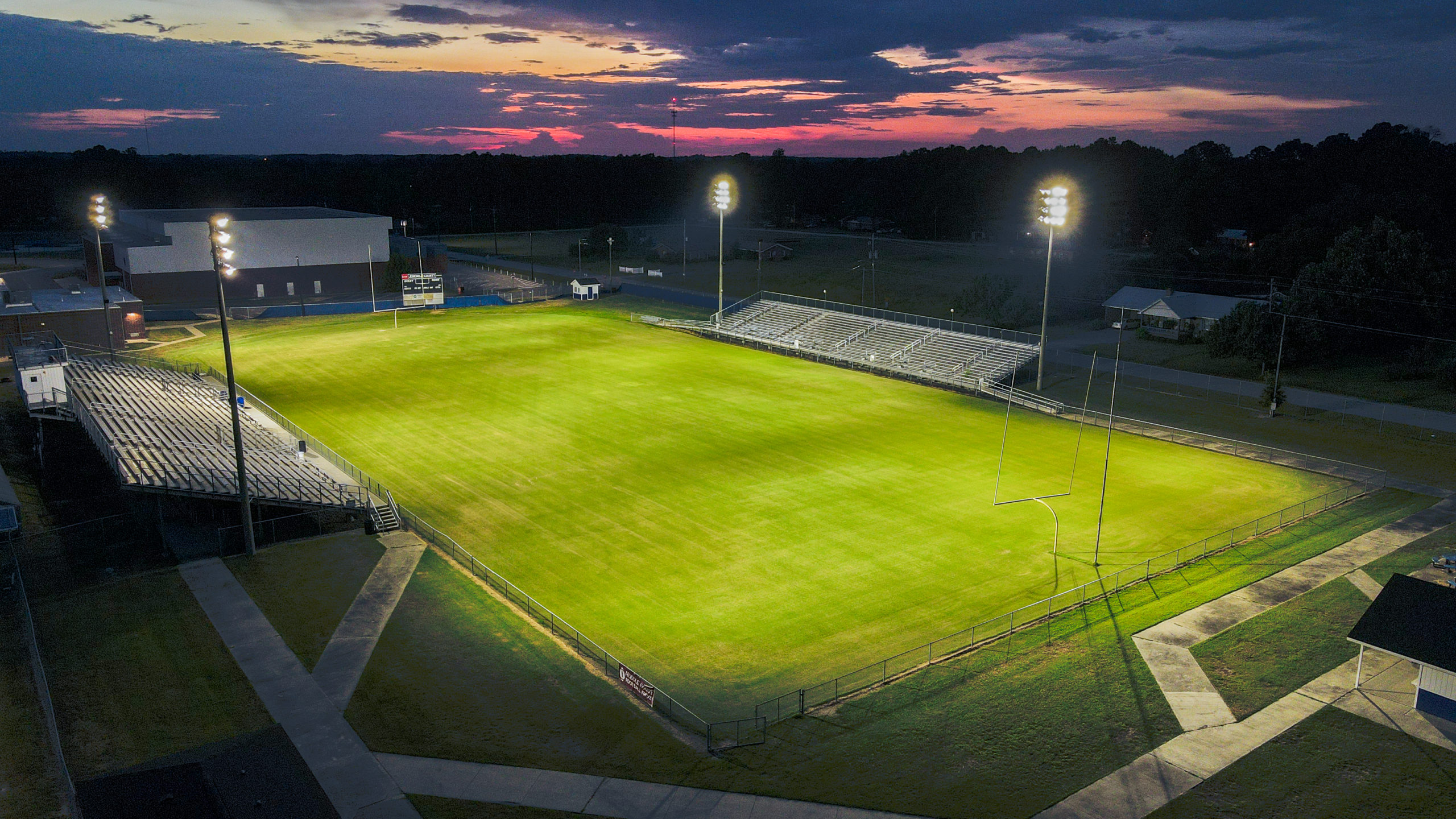 High School Football Field Sports LED Lighting Upgrade | Millen, GA