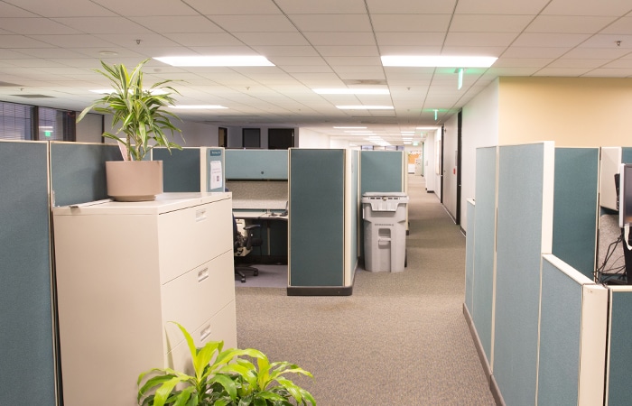 Retrofit LED Lighting Office Space